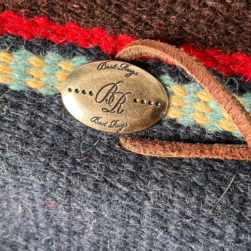 BOOT RUGS Wool Aztec Inspired Boot Rugs with Leather Straps - Picture 11 of 13